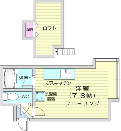 麻生駅 徒歩5分 3階の物件間取画像